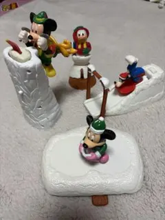 ビンテージ★ハッピーセット★ミッキー冬のスポーツセットミニーグーフィーおもちゃ