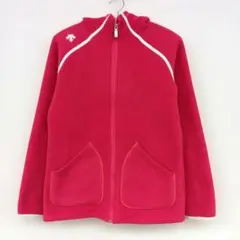□DESCENTE フード付きウォームアップウェア M ホットピンクのサムネイル