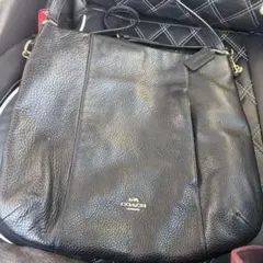 【美品】COACH コーチ ショルダーバッグ レザー ブラック