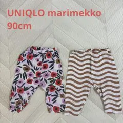 UNIQLO marimekko 2枚 90cm ストライプ 花柄