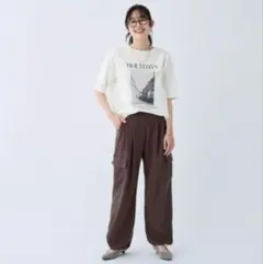 23区 SLOW】 ミリタリーストレッチタフタ カーゴパンツ XL 44 - メルカリ