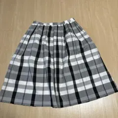 NATURAL BEAUTY BASIC チェック　スカート　膝下丈　Sサイズ