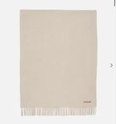 【美品】Acne Studios フリンジウールスカーフ　ナロー　ベージュ