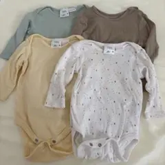 ZARA オーガニックコットンロンパースセット 68cm