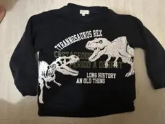 HushHush 恐竜プリント トレーナー 110 男の子　バックプリント