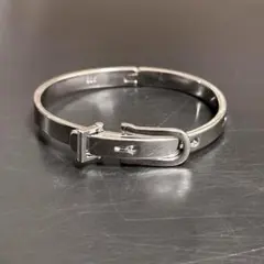 silver925 ブレスレットベルトバックルモチーフメレダイヤ