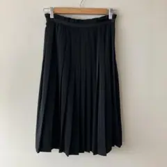 コムサイズム　プリーツスカート　黒　サイズ9