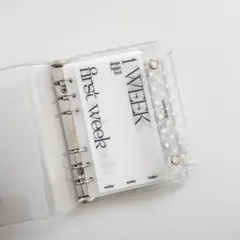 早い者勝ち　韓国　貯金　アクリル　バインダー　カバー　リフィル　シンプル　週予算