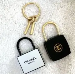 全新未使用！CHANEL 香奈兒 鎖頭 鑰匙圈組