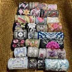 ♡インド刺繍リボン♡ビビッドカラー♡スペシャル福袋50センチ27本