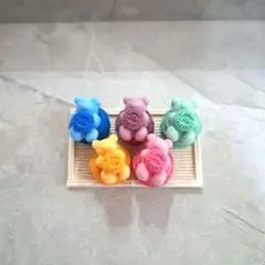フェイクスイーツ　くまマカロン　ミニチュア　ハンドメイド