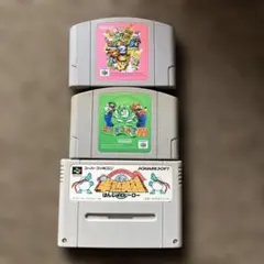 マリオパーティ2、マリオゴルフ64、はんじゅくヒーローの3本セット