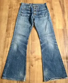 ヴィンテージ BIGJOHN ビッグジョン パッチポケット ベルボトムパンツのサムネイル