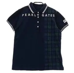 PEARLY GATES パーリーゲイツ ブラックウォッチ 切り替え ポロシャツのサムネイル