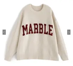 ロゴサガラ刺繍ニットトップス[an1308]