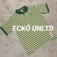 レア！ecko unltd エコーアンリミテッド ボーダー柄 ポロシャツ y2kのサムネイル