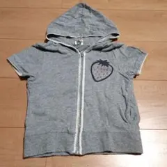 100㌢　半袖パーカー　グレー
