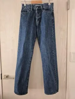 ユニクロ サイズ 22 ストレートデニム ブルー JWAロゴ刺繍