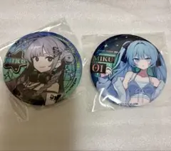 初音ミク 39culture 缶バッジ 2点/ファッション レトロ ミクカル