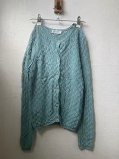 H&M コットンカーディガン　130-140 ターコイズブルー