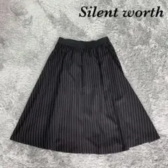 Silent worth サイレントワース ロングスカート フレアスカート膝丈下