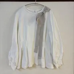 LANVIN en Bleu リボン付きトップス 38