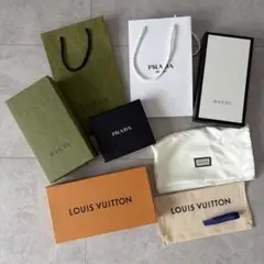 まとめ売り✨️グッチ プラダ ルイヴィトン 紙袋 箱 保存袋 ショッパー 紐