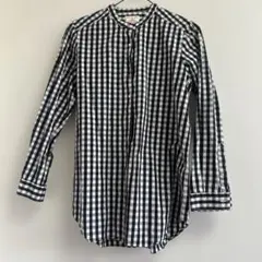 studio CLIP ギンガム チェック柄 長袖シャツ