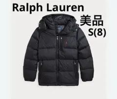Ralph Laurenフード付きダウンジャケットM 撥水　黒　S(8) 美品