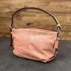 COACH Punching Signature Shoulder Bag