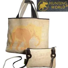 ポーチ付✨️HUNTING WORLD 2way トートバッグ ショルダーバッグ