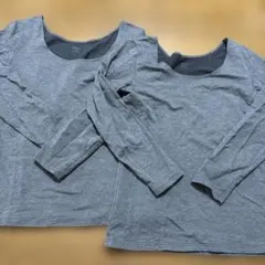 ユニクロ　極暖ヒートテック　コットン M グレー 2枚セット