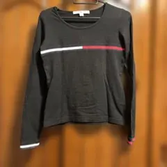 TOMMY HILFIGER 長袖Tシャツ ブラック