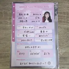 長友彩海 AKB48 ポストカード