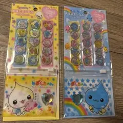 しずくちゃん　みるみるちゃん　キラキラおはじきシール