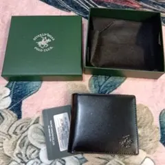 BEVERLY HILLS POLO CLUB 二つ折り財布 黒　財布