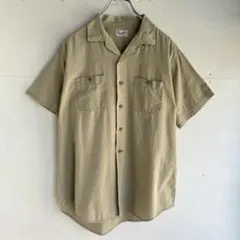 美品】MHL. マーガレットハウエル 半袖オープンカラーシャツ ベージュ