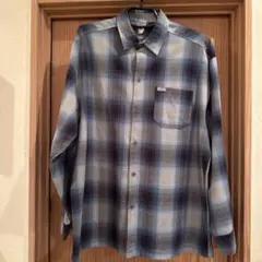 Caltop チェック柄 長袖シャツ 青系