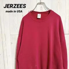 90s前後 USA製 JERZEES ラッセル期 無地スウェット XL