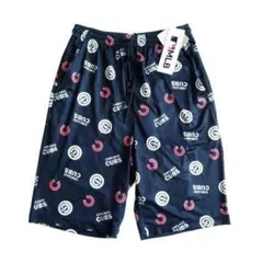 新品 MLB シカゴ・カブス ロゴ ステテコ ハーフパンツ 総柄 メンズ Mのサムネイル