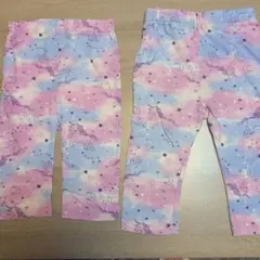 【２枚セット】ユニコーン柄レギンス 120cm 130cm