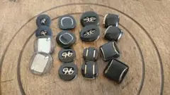昭和レトロボタン　黒　デッドストック品