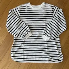 GU ボーダー長袖カットソー