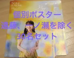 乃木坂46 ソロポスター 42ndシングル　是非に及ばず　30名セット