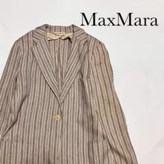 美品　マックスマーラ　ジャケット　総柄　1ボタン　白タグ　最高級ライン