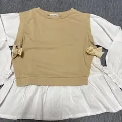 SHOO・LA・RUE 重ね着風 長袖カットソー　ロンT 120