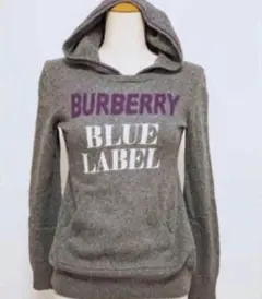 BURBERRY BLUE LABEL フーディー　パーカー　アンゴラ　カシミヤ