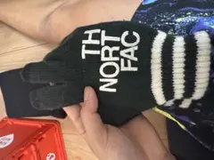 ノースフェイス　手袋　ニット　緑　美品