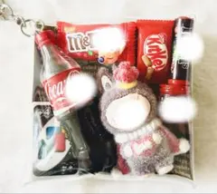 ガチャ詰め　まとめ売り　デコパーツ　ラブ　黒系　ブラック　ポーチ　お菓子