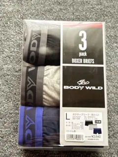 BODY WILD ボクサーブリーフ 3枚組 Lサイズ BWB0813 アソートのサムネイル